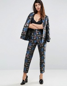 Жаккардовые брюки-сигареты ASOS - Мульти