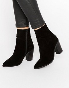 Замшевые ботильоны ASOS EBER - Черный