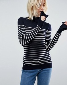 Джемпер в полоску с высокой горловиной ASOS - Мульти