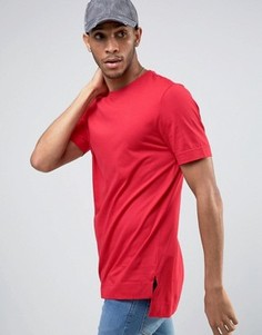 Длинная красная футболка ASOS - Красный