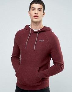 Бордовый джемпер с капюшоном Hollister - Красный