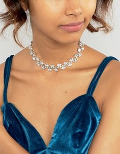 Ожерелье-чокер с кристаллами Swarovski от Krystal Marquees - Прозрачный