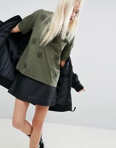 Футболка в стиле милитари ASOS - Зеленый