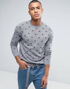 Джемпер со звездами ASOS - Серый