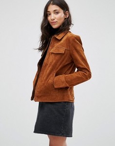 Замшевая куртка Pepe Jeans Jessica - Фиолетовый