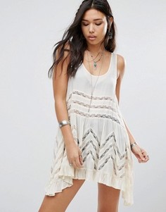 Платье-комбинация Free People - Фиолетовый