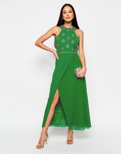 Платье макси Virgos Lounge Tallulah - Зеленый