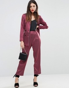 Суженные книзу брюки в полоску ASOS - Красный