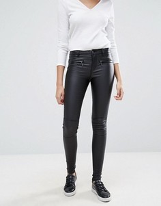 Вощеные джинсы с покрытием Only Natalie Rock - Черный