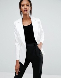 Пиджак с лацканами и застежкой на две пуговицы Closet - Белый