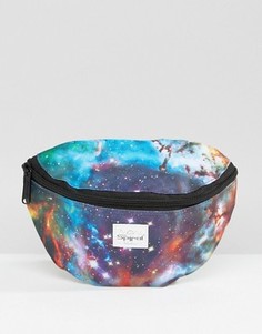 Сумка-кошелек на пояс морской расцветки Spiral - Черный