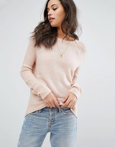 Трикотажный джемпер с круглым вырезом Abercrombie &amp; Fitch - Розовый
