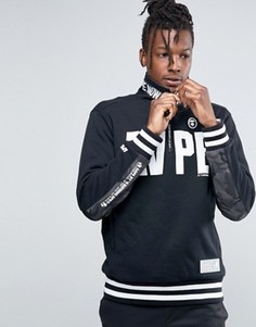 Свитшот с молнией до середины груди AAPE By A Bathing Ape - Черный
