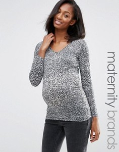 Топ для беременных Mamalicious Maternity Ani - Серый Mama.Licious