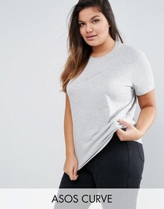 Футболка с круглым вырезом ASOS CURVE - Серый