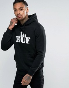 Худи с большим логотипом HUF x Snoopy - Черный