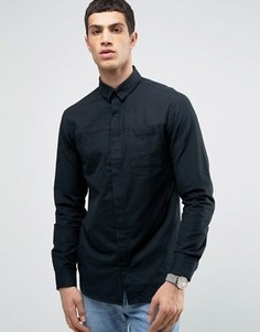 Рубашка классического кроя со скрытой планкой Jack &amp; Jones - Черный