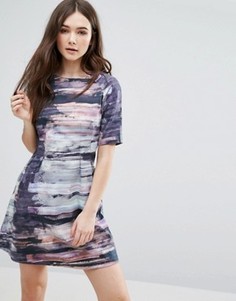 Цельнокройное платье с абстрактным принтом Lavand - Мульти
