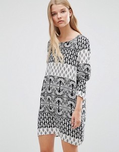 Платье-туника с принтом Vero Moda Nancy Boho - Черный