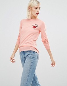 Джемпер с бантиком Love Moschino - Розовый