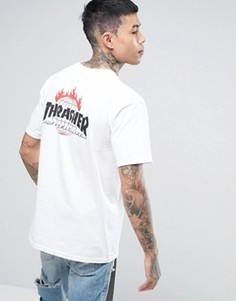 Футболка с принтом HUF x Thrasher - Белый