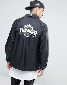 Спортивная куртка с принтом на спине HUF x Thrasher - Черный