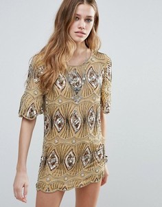 Платье‑туника с отделкой Raga Sarah - Желтый