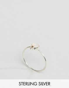 Серебряное кольцо с камнем для родившихся в октябре ASOS - Мульти