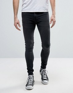 Ультразауженные черные джинсы скинни New Look - Черный