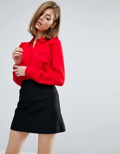 Блузка с оборками ASOS - Красный