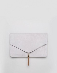 Клатч с кисточкой ASOS - Серый
