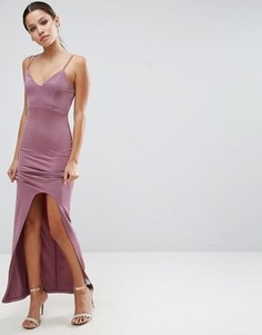 Платье макси на тонких бретельках ASOS - Фиолетовый
