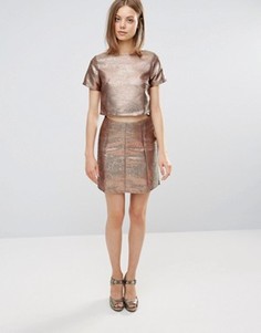 Жаккардовая юбка Glamorous - Медный