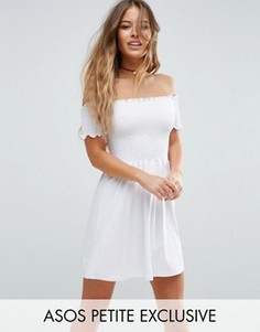 Сарафан-бандо мини ASOS PETITE - Белый