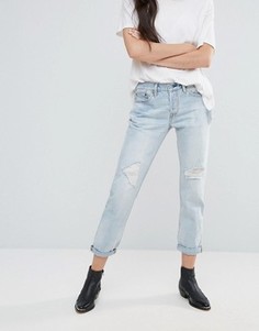 Рваные джинсы бойфренда с отворотами Levis 501 CT - Синий Levis®