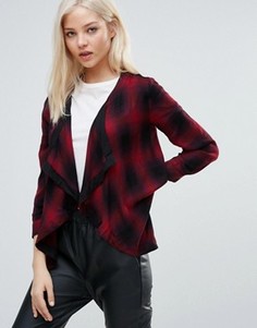 Кардиган с каскадной драпировкой Vero Moda - Красный