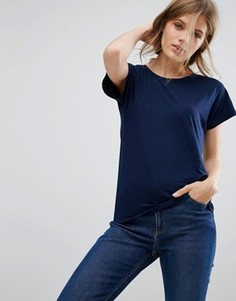 Мягкая трикотажная футболка Vero Moda - Темно-синий