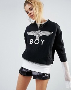 Свитшот со вставкой Boy London - Черный