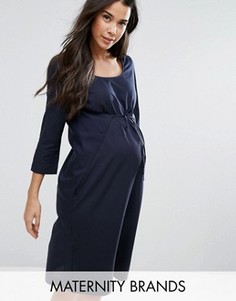 Платье миди Asos Mamalicious Maternity - Темно-синий Mama.Licious