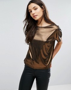 Футболка цвета металлик New Look - Медный