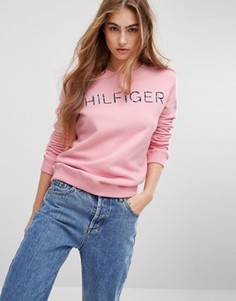 Свитшот с логотипом Tommy Hilfiger - Розовый