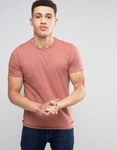 Базовая футболка с необработанными краями Brave Soul - Розовый