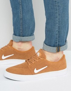 Рыжие премиум-кеды Nike SB Portmore 807399-711 - Рыжий