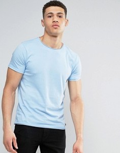 Футболка с необработанными краями Brave Soul Basic - Синий