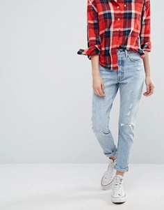 Зауженные джинсы с потертостями Levis 501 - Синий Levis®