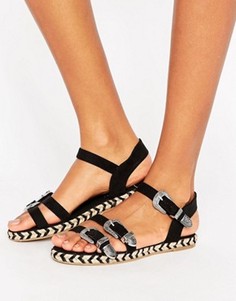 Сандалии в стиле вестерн ASOS JONAH - Черный