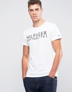 Белая футболка из органического хлопка с логотипом Tommy Hilfiger - Белый
