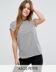Футболка в полоску с круглым вырезом ASOS PETITE - Мульти