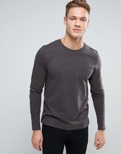 Лонгслив с потертостями Jack &amp; Jones Originals - Черный