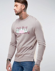 Свитшот с принтом ASOS - Серый
